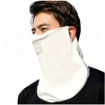 thumbnail image 2 of QSAWXQZ Unisex Sun Protection Face Cover Ear Loop Breathable Lightweight Neck Gaiter Free Size, 2 of 5