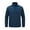 Navy, variant on Satankud Men's Softshell Jacket Fleece Lined Waterproof Stand Collar Soft Lightweight Shell Rain Jacket Windbreaker Outdoor Hiking Clear Blue 2XL