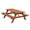 Cedar Stain, variant on Keystone Amish Co. Spruce Picnic Table, 4-Foot, Cedar Stain