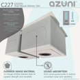 thumbnail image 4 of Azuni Dual Mount 27" Stainless Steel 60/40 Double-Bowl Kitchen Sink with 4 Accessories C227, 4 of 13