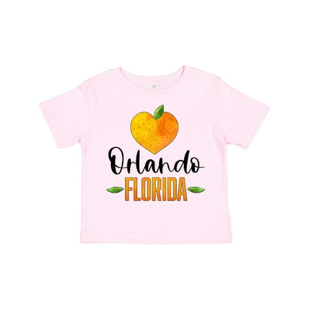 

Inktastic Orlando Florida Orange in Heart Gift Toddler Boy or Toddler Girl T-Shirt