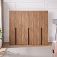 thumbnail image 2 of Lee 3-Piece Module Wardrobe Closet from Engineered Wood in Golden Brown, 2 of 20