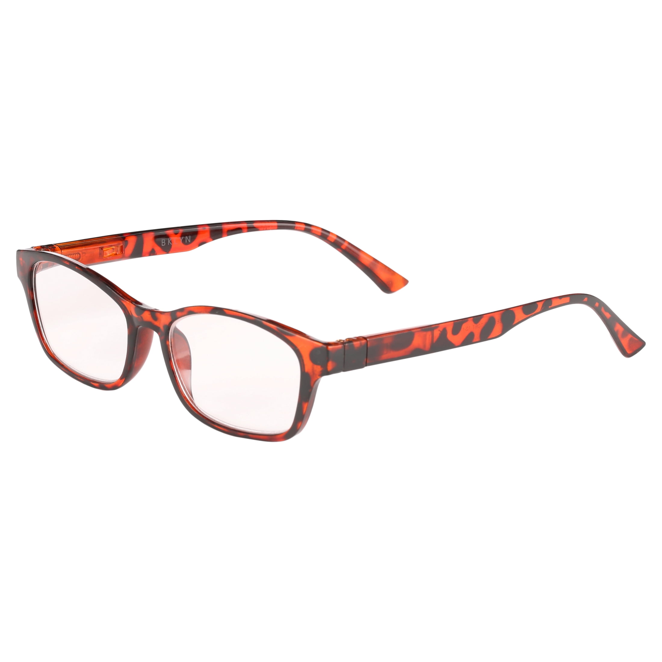 (2 pack) Bklyn, Albee +1.50, Adult, Womens, Plastic Reading Glasses & Pouches Value Pack , 2 Ea