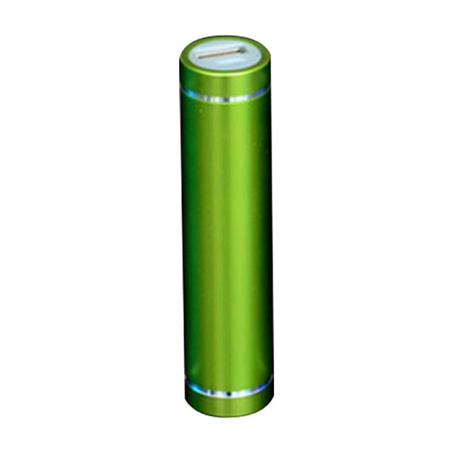 DIY Aluminum Alloy USB Power Bank Enclosure Kit - Cylindrical Design with Spring, Battery Not Included, Easy Assembly for Rechargeable Lithium Battery, Portable Charging Case for Cellphones, Green