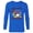 Navy, variant on Donald Duck Full of Tricks No Treats 80s Halloween - Long Sleeve T-Shirt for Men - Customized-Athletic Heather