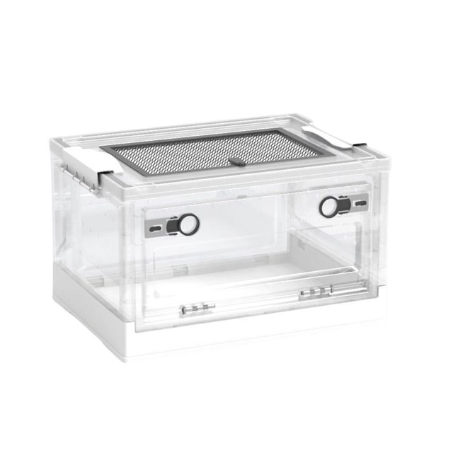 Ruiboury Foldable Box Reptile Case Breeding Cage ABS Folding Design Craftsmanship S/White