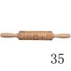 thumbnail image 1 of rodillo ram, herramienta duradera para hornear, galletas de madera maciza con bonitos diseños, grabado láser estilo parrilla europea JM  Papelería, 1 of 5