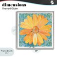 thumbnail image 4 of Stupell Industries Modern Urban Daisy over Graffiti Gray Framed Giclee Art, 17 x 17, by Porter Hastings, 4 of 8