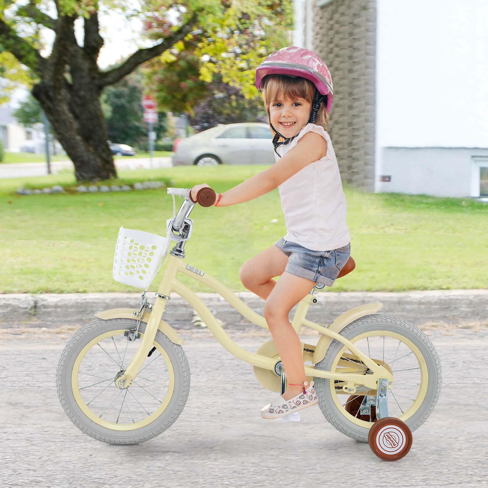 Velo enfant avec panier sale
