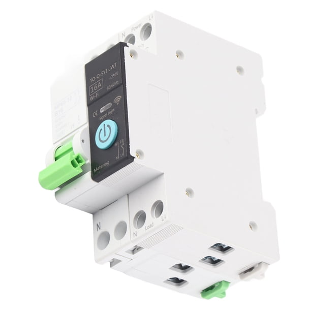 Disyuntor, 1P+N Smart WiFi Circuit Timing Control remoto Wi Fi Disyuntor N Wi Fi Disyuntor Experiencia incomparable NikouMX herramienta