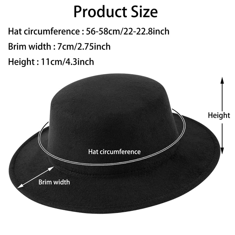 Simple Wide Brim Simple Church Derby Top Hat Panam... U2013 Grandado