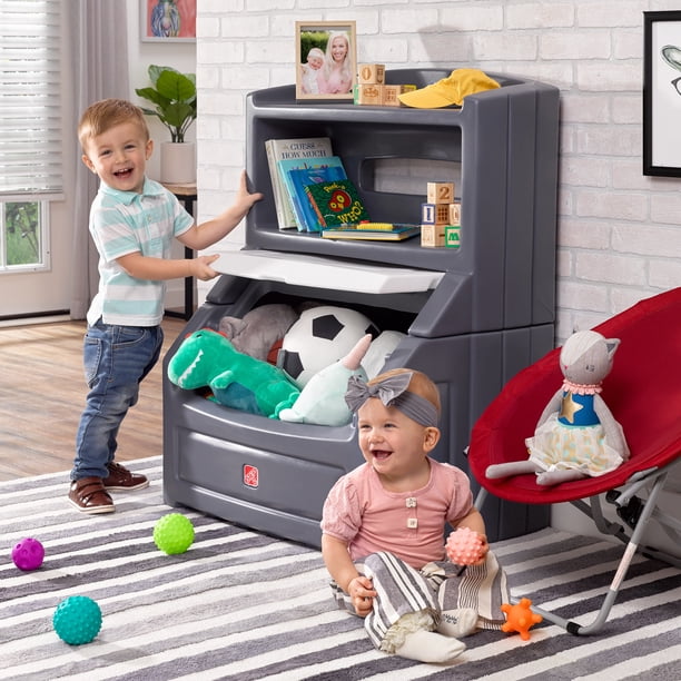 Lift & Hide Gray Bookcase - Lockable storage chests - Walmart