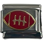 NONBRANDED Italian Charm Link Charm Football 9mm