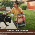 thumbnail image 3 of Aimerla K3  Foldable Garden Kneeler Seat Heavy Duty [Upgraded Widened Thick Kneeling Pad] Durable Garden Stool with Large Garden Tool Bags with Pockets - Portable Garden Bench Gardening Gifts, 3 of 5