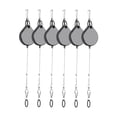 thumbnail image 1 of six packs Portable Cable Management Ceiling Pulley System Heavy Duty Black, 1 of 8