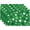 Shamrock White Green, variant on Mardi Gras Placemats Set of 4 18x12 Inch Carnival Fleur De Lis and Masks Linen Place Mat Heat-Resistant Washable Wipeable Table Mat for Party Kitchen Dining Home Decor