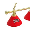 thumbnail image 2 of University of Nevada Las Vegas 3 Shade Billiard Light with Brass Fixture, 2 of 5