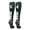 #54, variant on Player Id Number Socks Over the Calf Dark Green White (#66, Large)