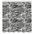 thumbnail image 2 of Ambesonne Black White Shower Curtain, Wild Zebra Lines, 69"Wx84"L, Black White, 2 of 4