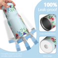 thumbnail image 2 of 30 Oz Tumbler Give the Teacher Light Blue Flowers Tumbler with Lid and Straw, Birthday Gift Cup for Friend Women Men Coffee Travel Mug Thanksgiving Day Halloween Christmas Gift Water Bottle, 2 of 7