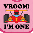 thumbnail image 4 of Inktastic 1st Birthday Racing Car Boys Boys Baby Bib, 4 of 4