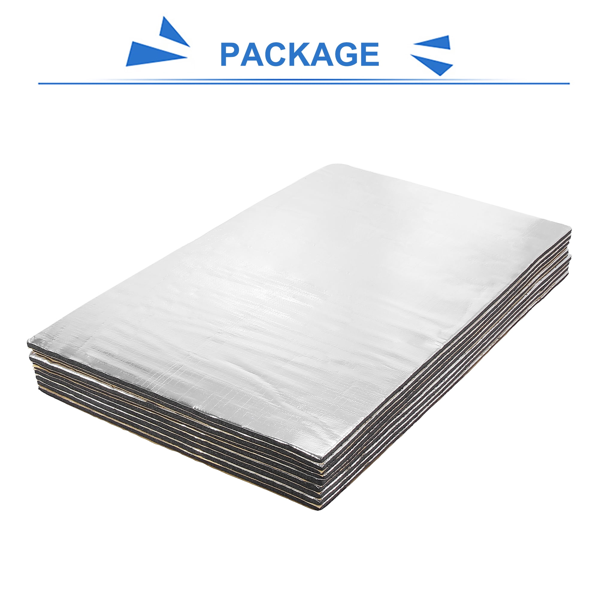 Unique Bargains Car Sound Deadener Insulation Mat Intensive Aluminum 20"x12"