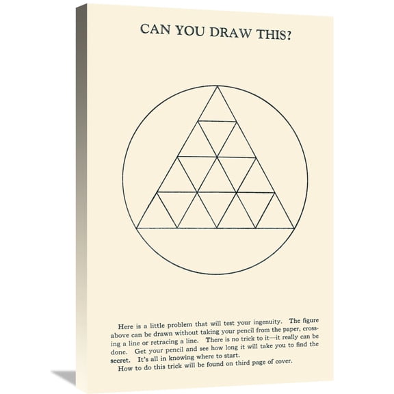 Global Gallery Retromagic 'Can You Draw This?' Canvas Wall Art
