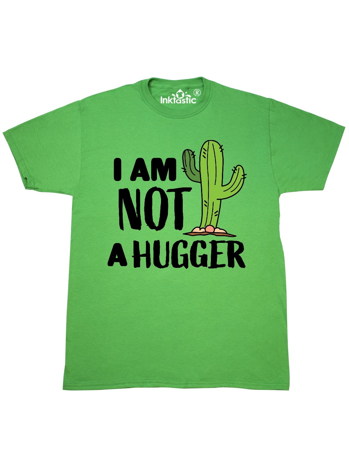 Download INKtastic - I am Not a Hugger with Cactus T-Shirt ...