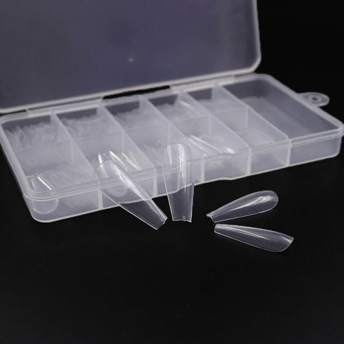 KABOER 100Pcs Acrylic Fake Nail Full Cover Acrylic False Nail Tips Ballerina Nails DIY Manicure Nail Salons Images KABOER 100Pcs Acrylic Fake Nail Full Cover Acrylic False Nail Tips Ballerina Nails DIY Manicure Nail Salons