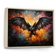 thumbnail image 2 of Designart "Bat Nocturnal Wings composition" Animals Floater Framed Wall Art Living Room, 2 of 7