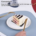thumbnail image 4 of yingyy PU Placemat Waterproof Nonslip Place Mats Set Washable Wipeable Cup Mat Tableware Pad Kitchen Dining Restaurant Gray 45cm*37cm, 4 of 6