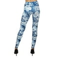 thumbnail image 2 of MeMoi Women's Vintage Floral Leggings - Womens - Female, Medium/Large, Navy, 2 of 3