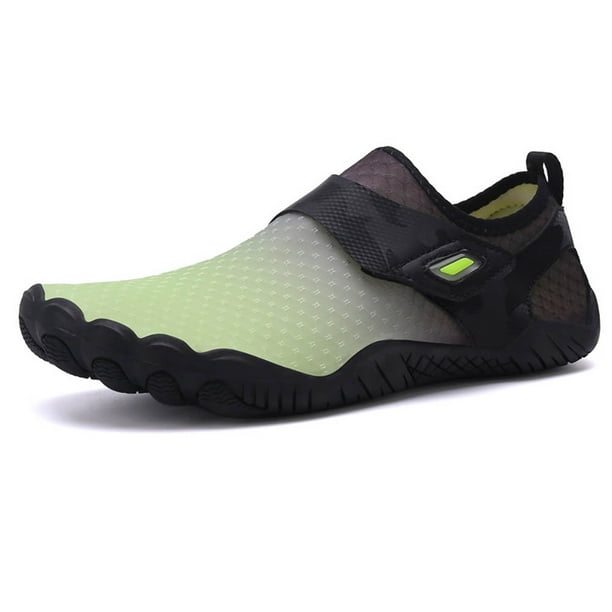 Zapatos de buceo antideslizantes, Zapatos transpirables para correr para senderismo en el lago (negro green40 Tmvgtek Tenis De Mujer Tenis De Hombre
