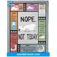 thumbnail image 2 of Alpaca Blanket, All Weekdays Nope Not Today Alpaca Blanket Gift For Alpaca, 2 of 3