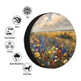 thumbnail image 2 of Kdxio Vibrant Wildflower Meadow for Tire Cover Wheel Protectors Tyre Covers Weatherproof Wheel Covers Universal Fit for Trailer Rv SUV Truck Camper Travel Trailers 16 inch, 2 of 5