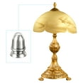 thumbnail image 5 of Uxcell 1" Tall Iron Lamp Finials Cap Knob, 2Pcs Lamp Screw Round Head Holder Tapped 1/4 27 for Lamp Shade, Nickel Color, 5 of 5