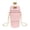 Pink, variant on Kawaii Water Bottle Cute Stainless Steel Insulated Rabbit Bottle with Strap and Leather Cup Sleeve, Leak-Proof Portable Food Grade for Women Girls Outdoor Travel