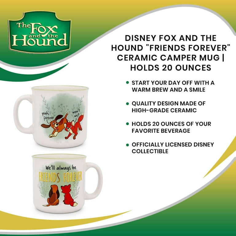Disney Fox and the Hound Friends Forever Ceramic Camper Mug