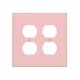 thumbnail image 1 of Tapa decorativa para tomacorriente Oilbiexn rosa blush 2 módulos, 1 of 7