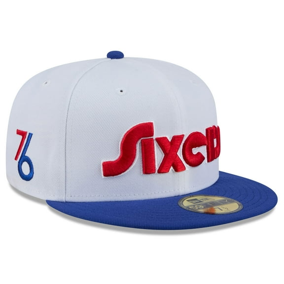 Men's New Era White Philadelphia 76ers 2024/25 City Edition 59FIFTY Fitted Hat