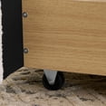 thumbnail image 3 of Harper & Bright Designs King Size Upholstered Floor Bed with Storage Drawers and Tall Curved Headboard , Modern Minimalist Platform Bed Frame with Sturdy Leg Support for Bedroom, Beige, 3 of 6
