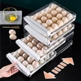 thumbnail image 4 of Tipo soporte para huevos para refrigera, de huevos de plástico con tapas, 40 huevos, caja de huevos de mantenimiento fresco, Gloria Estuche de huevo, 4 of 9