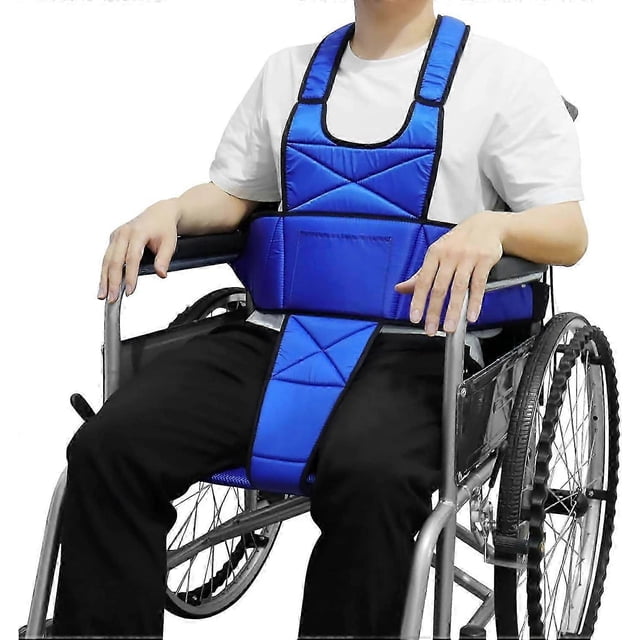 Wheelchair Safety Belt Torso Support Vest, Adjustable Shoulder Straps Non-Slip Wheelchair Safety Belt for The Elderly, Patients, Medical Vest Anti-Fal