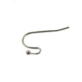 thumbnail image 2 of 100xBrass French Wire Pendiente Gancho Conectores DIY Hallazgos Plata jinwen Ganchos del pendiente, 2 of 4