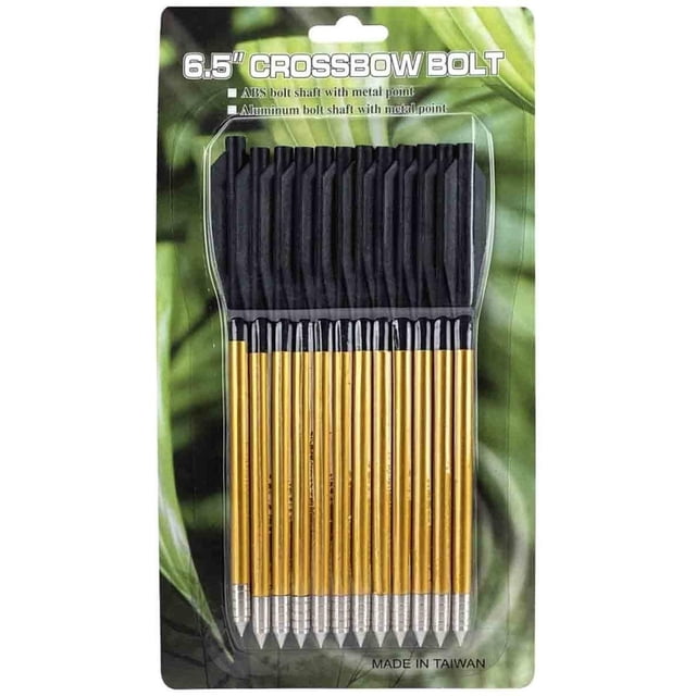 Pack 12 Flechas Aluminio 6.5in De Ballesta 80lb Caceria Caza Mendoza MAR-022