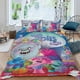 thumbnail image 2 of Trolls Conjunto de sábanas temático, trío de piezas, cómodo y amigable con la piel, diseño único, regalo de decoración para el hogar para familiares, amigos y fans, 90 cm * 190 cm, 2 of 6