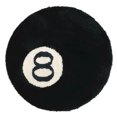 thumbnail image 1 of Alfombra redonda con acento de 8 bolas, suave, antideslizante, para decoración de sala de estar Ehuebsd Libre de BPA, 1 of 4
