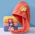 thumbnail image 1 of Sentmoon Hair Towels Hair Wrap Towels Fleece Hair Dryer Thickened and Highly Absorbent Household Shower for Hair Drying Super Soft-drying Hair Towel with Buttons, 1 of 8