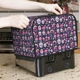thumbnail image 6 of KLL cute Skull rainbow mushroom Print 2 Slice Toaster Dust Covers Kitchen Small Appliance Cover with 2 Pockets,Can hold Jam Spreader Knife & Toaster Tongs (11.4 x 7.9 x 7.5), 6 of 6