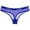Blue, variant on Women's Briefs and Thongs Elegant Net Panties with Printed Letters Low Rise Seamless Underwear for Everyday Comfort and Fit Brown M